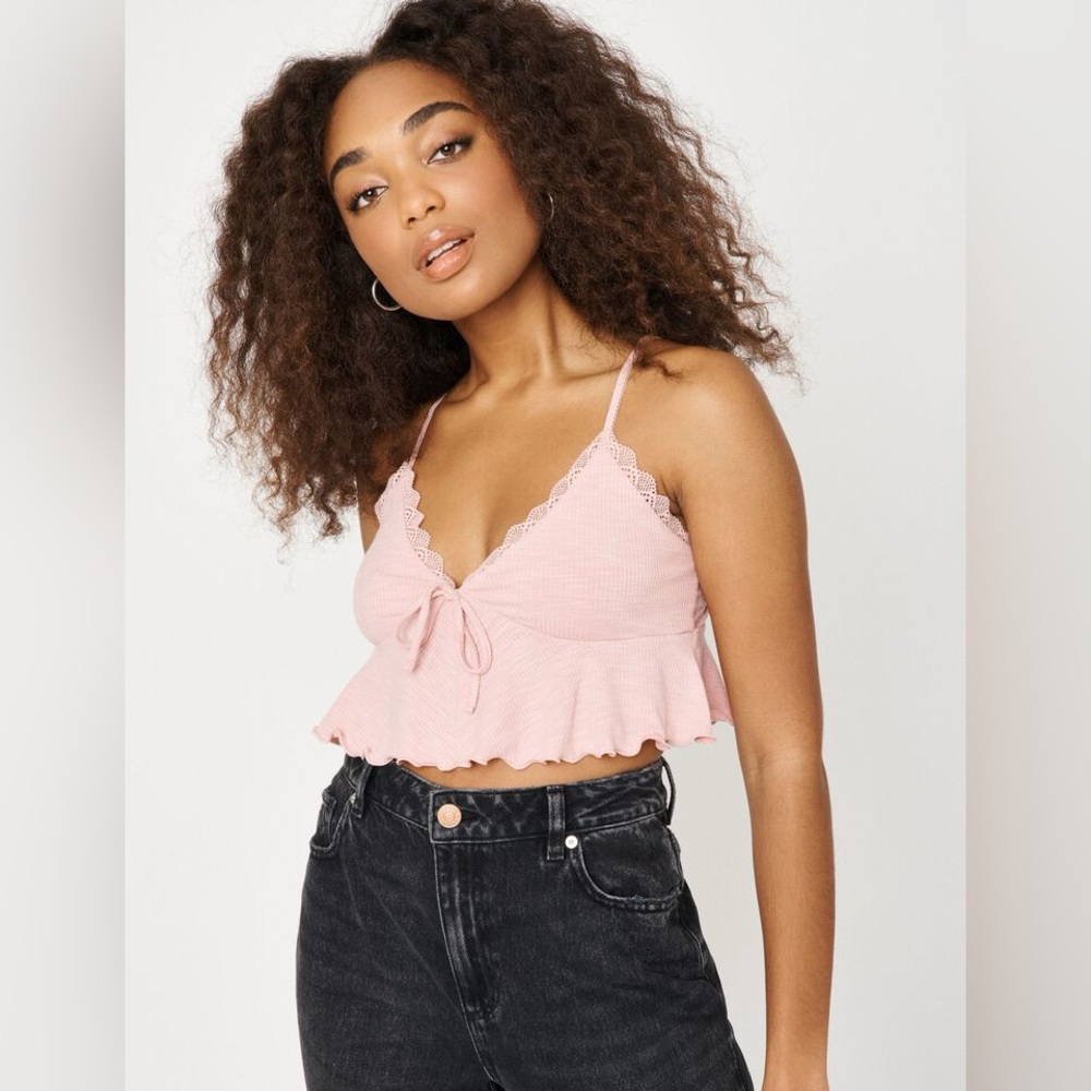 Garage Lace Trim Baby Doll Cami